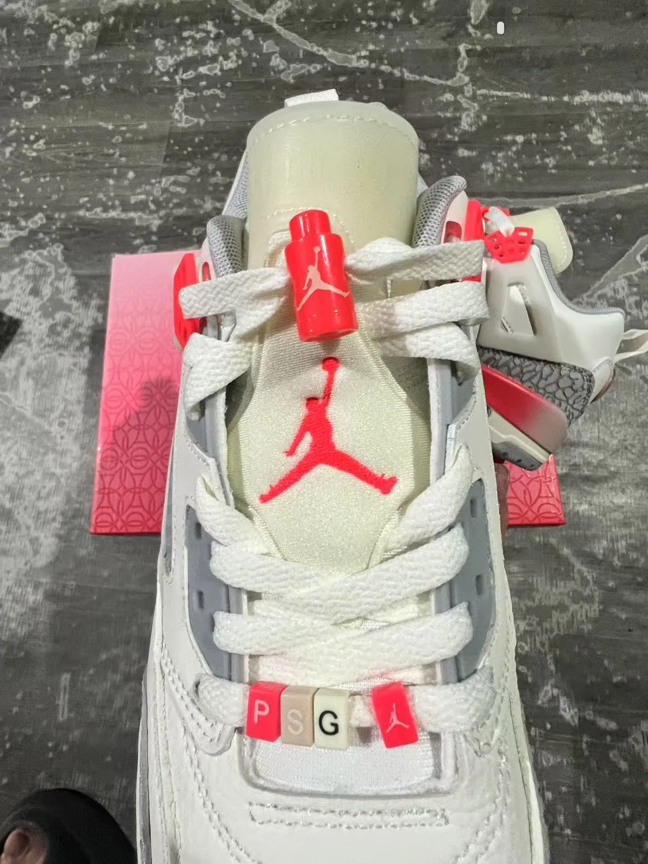 Air Jordan 4 Off-White Red Elephant Lifestyle Sneakers 4