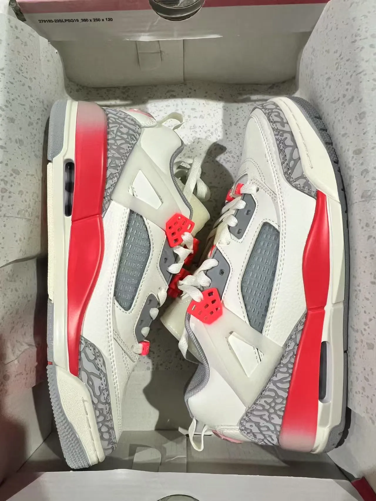 Air Jordan 4 Off-White Red Elephant Lifestyle Sneakers 9
