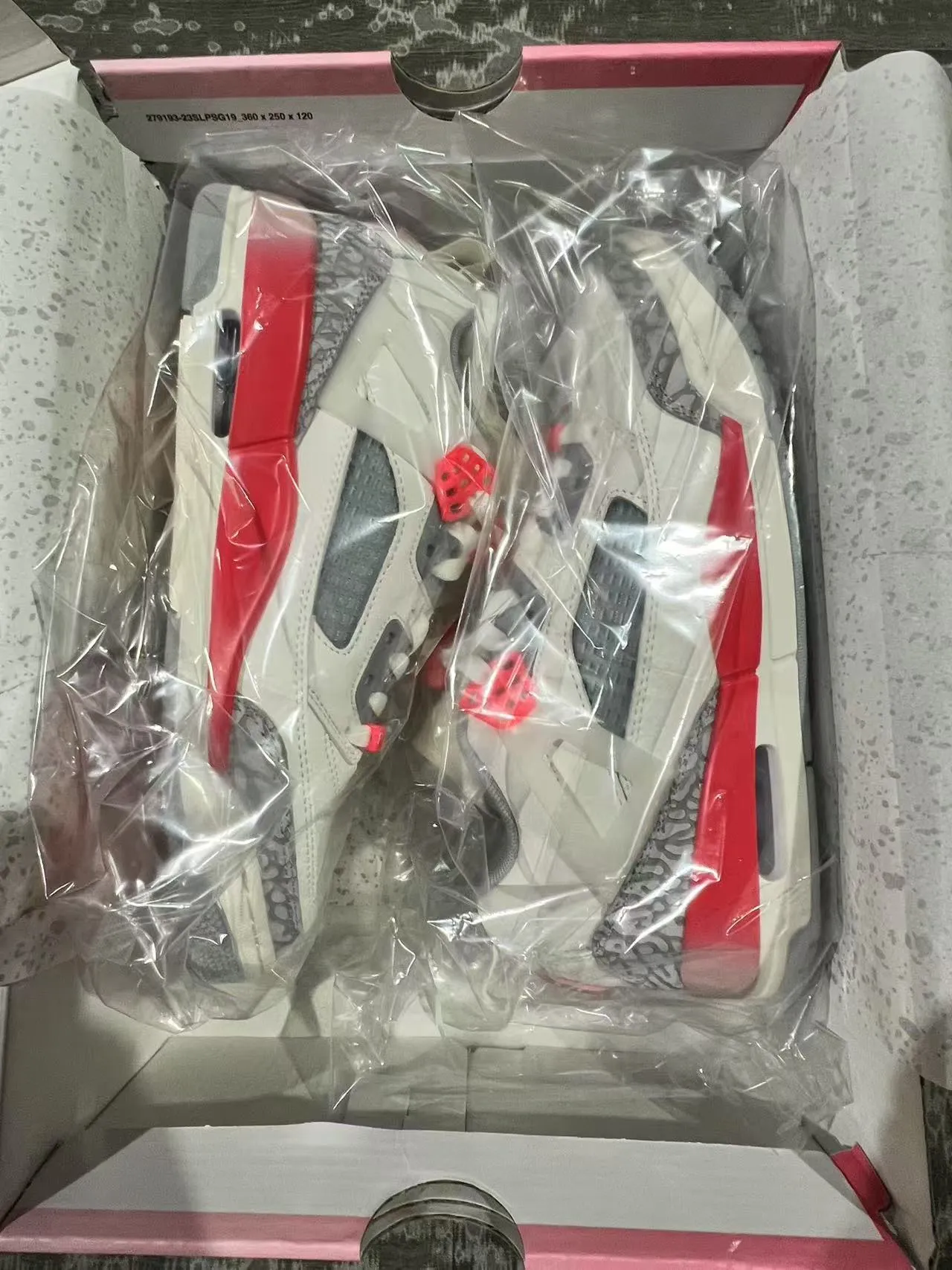 Air Jordan 4 Off-White Red Elephant Lifestyle Sneakers 10