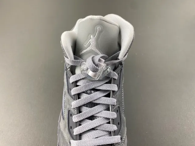 Air Jordan 5 Gray Suede High-Top Basketball Shoes 5