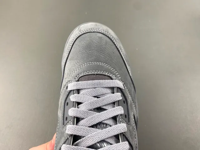 Air Jordan 5 Gray Suede High-Top Basketball Shoes 6