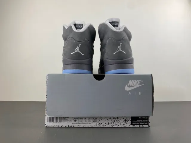 Air Jordan 5 Gray Suede High-Top Basketball Shoes 18