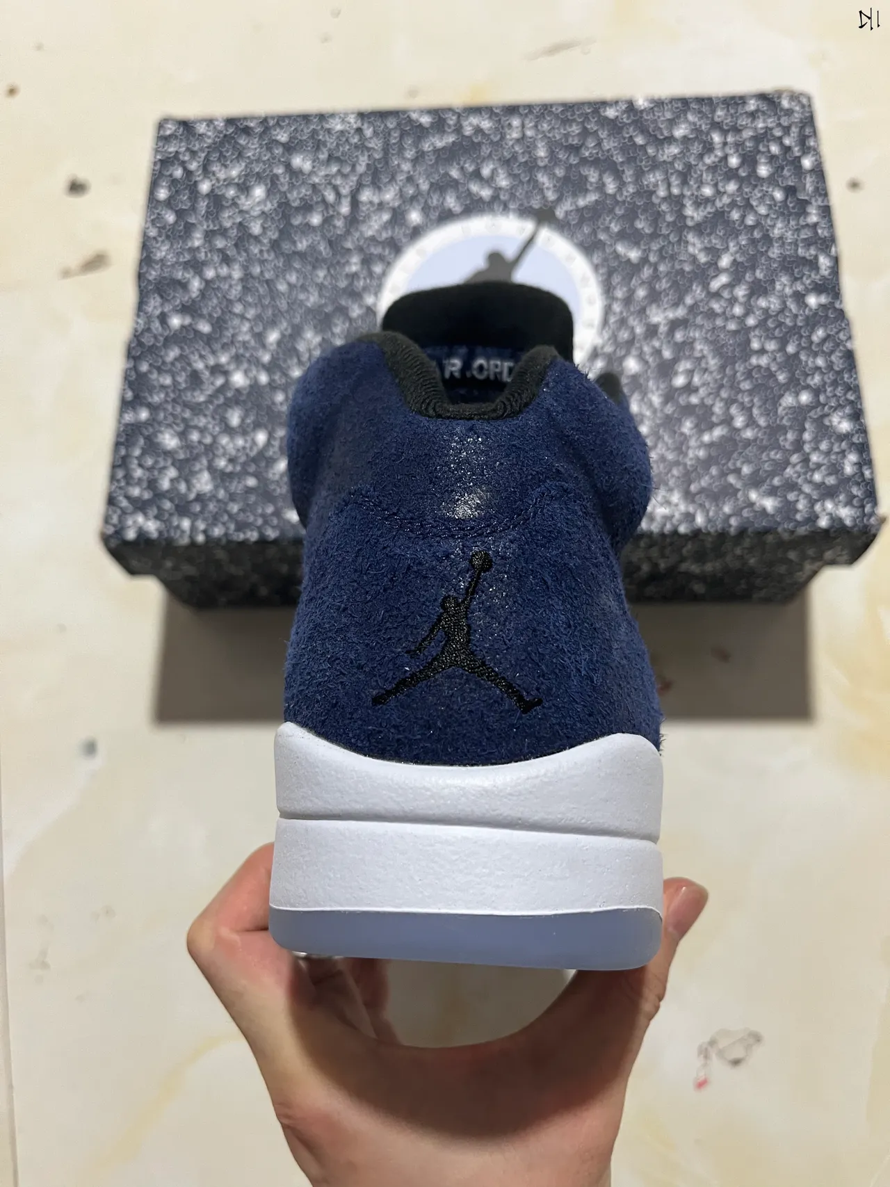 Air Jordan 5 Navy Suede White Midsole Basketball Shoes 10