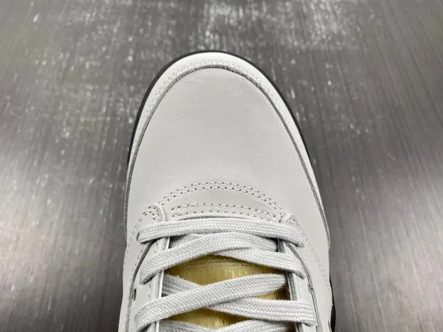 Air Jordan 5 Branco Navy Amarelo Tênis de Basquete 6