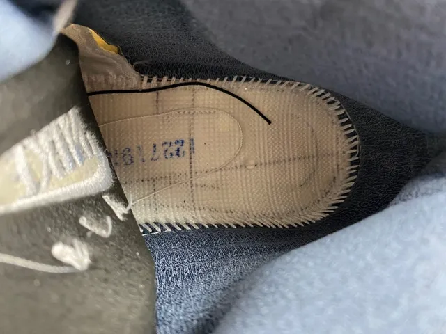 Air Jordan 5 Branco Navy Amarelo Tênis de Basquete 12
