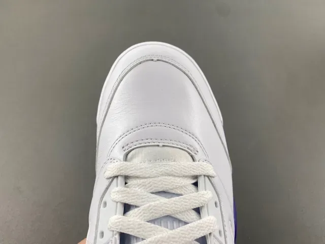 Air Jordan 5 Blanc Violet Turquoise Chaussures de basket 5