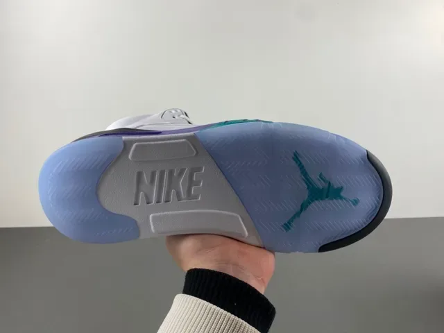 Air Jordan 5 Blanc Violet Turquoise Chaussures de basket 9
