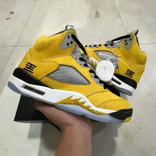 Air Jordan 5 黄色 黑色 灰色 篮球鞋