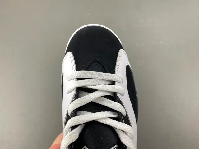 Air Jordan 6 White Black Speckled Basketball Shoes 5