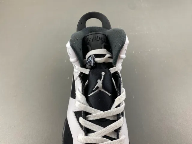 Air Jordan 6 White Black Speckled Basketball Shoes 6