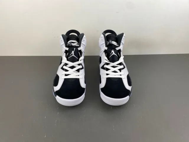 Air Jordan 6 White Black Speckled Basketball Shoes 11