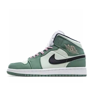 Air Jordan Verde Rosa Alto Sage Y Off-White Cuero Zapatos de Baloncesto