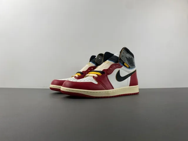 Air Jordan Red White High-Top Leather Upper Basketball Shoes 10
