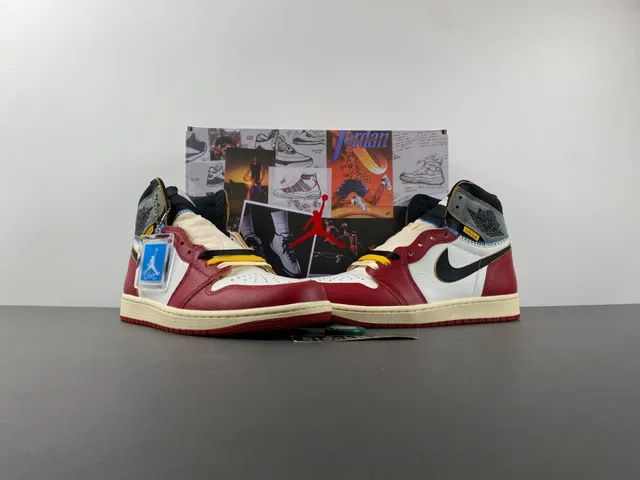 Air Jordan Red White High-Top Leather Upper Basketball Shoes 13