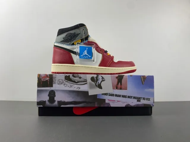Air Jordan Red White High-Top Leather Upper Basketball Shoes 15