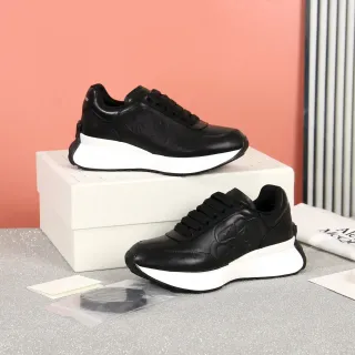 Alexander McQueen Oversized Sneaker Black and White Lifestyle Sneakers