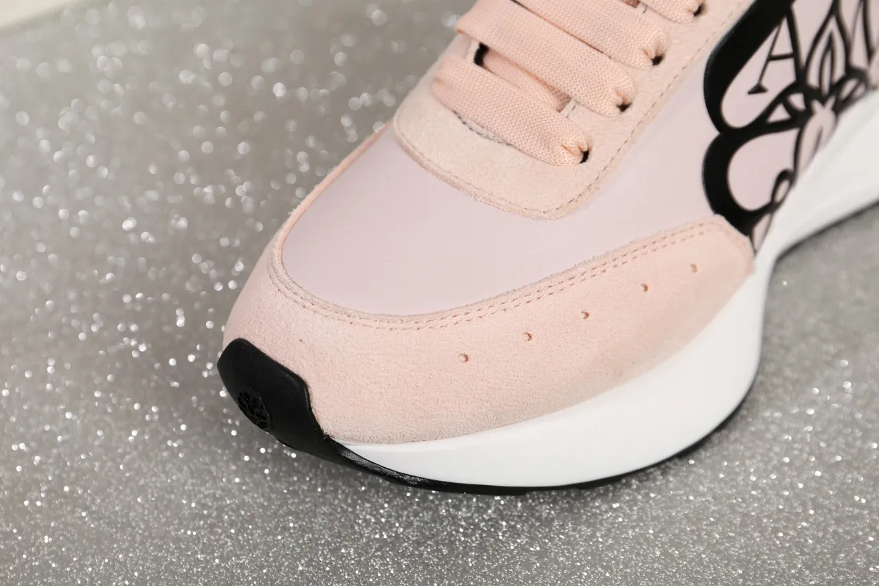 Alexander McQueen Zapatillas oversized rosa ante Lifestyle Sneakers 4