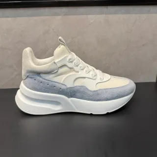 Alexander McQueen Oversized Sneaker White and Light Gray Chunky Sneakers