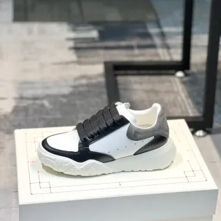 Alexander McQueen Oversized Sneaker White Black Gray Chunky Sneakers