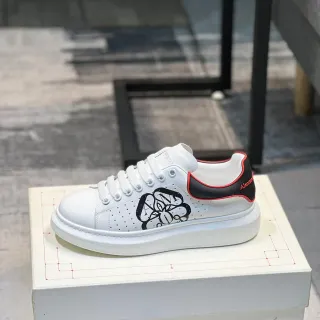 Alexander McQueen Oversized Sneaker White Black Red Lifestyle Sneakers