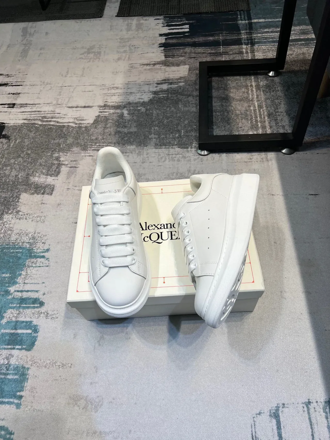 Alexander McQueen Oversized Sneaker White Lifestyle Sneakers 2