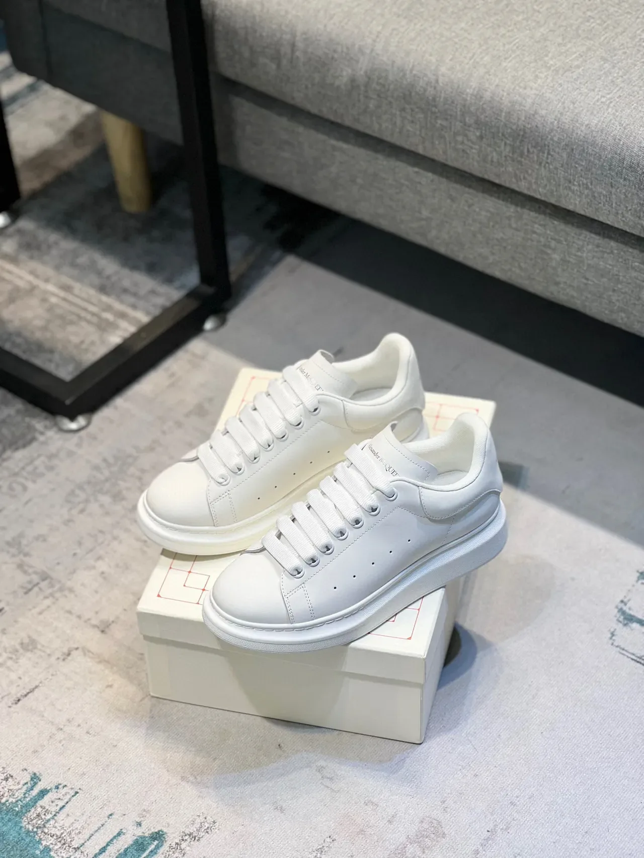 Alexander McQueen Oversized Sneaker White Lifestyle Sneakers 7