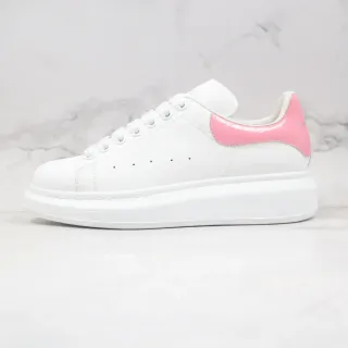 Alexander McQueen Oversized Sneaker White Pink Low-Top Platform Sole Lifestyle Sneakers