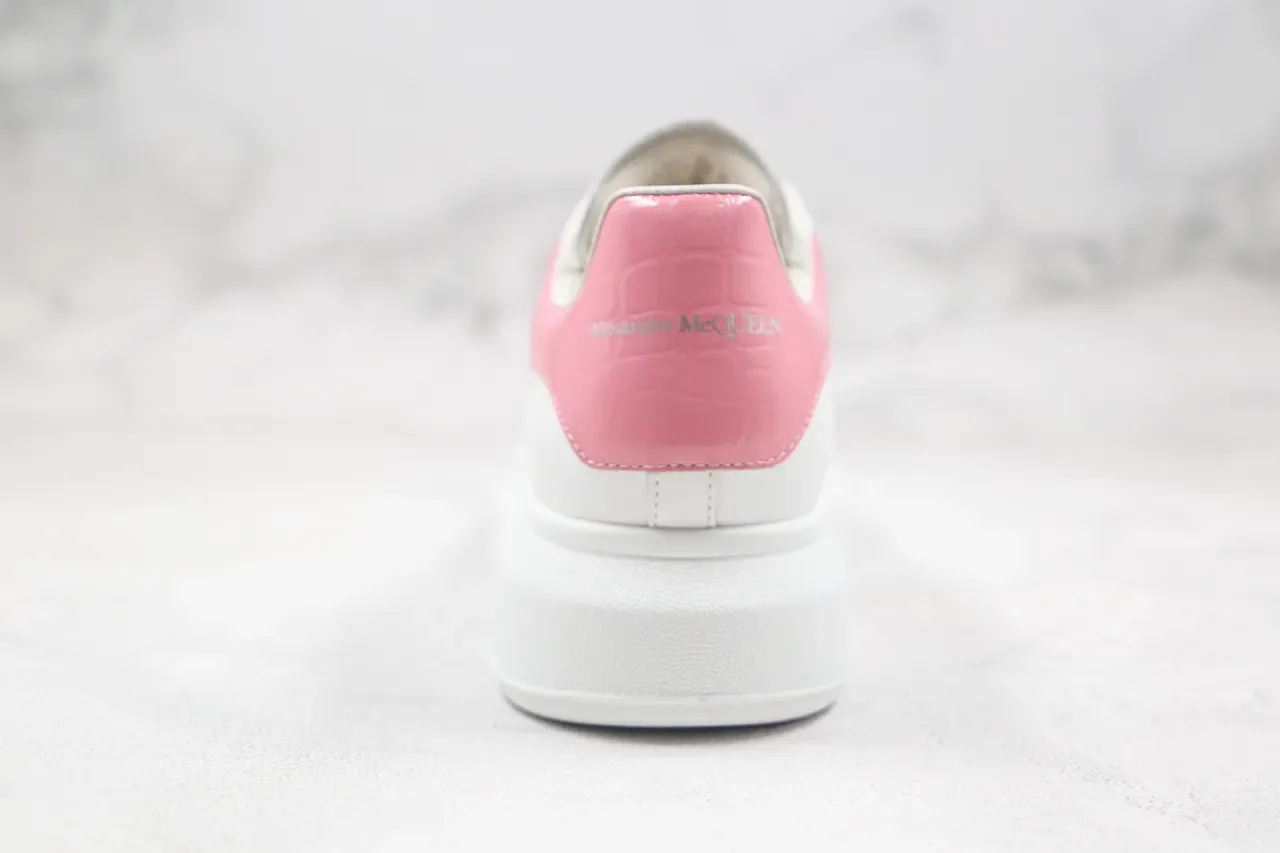 Alexander McQueen Oversized Sneaker White Pink Low-Top Platform Sole Lifestyle Sneakers 3