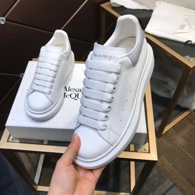 Alexander McQueen Oversized Sneaker White Silver Chunky Sneakers 3