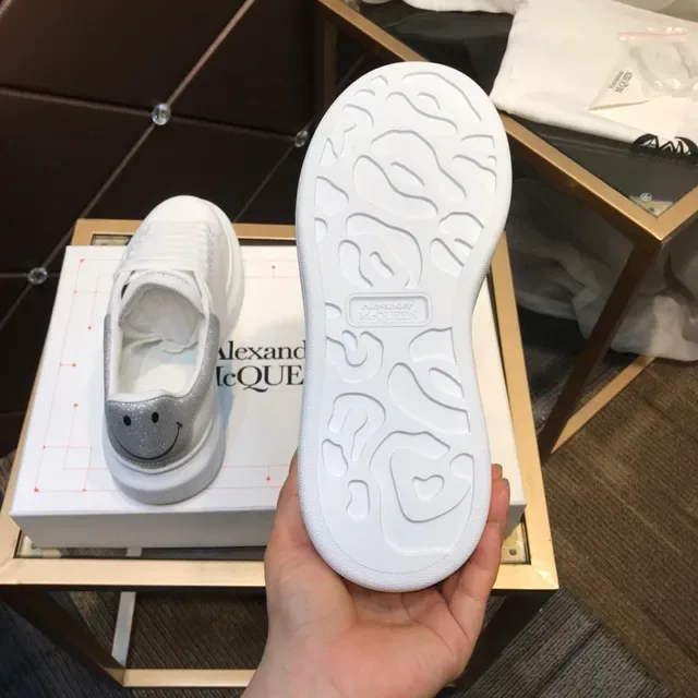 Alexander McQueen Oversized Sneaker White Silver Chunky Sneakers 4