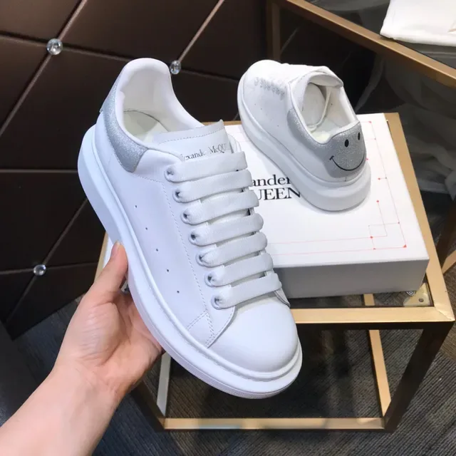Alexander McQueen Oversized Sneaker White Silver Chunky Sneakers 7