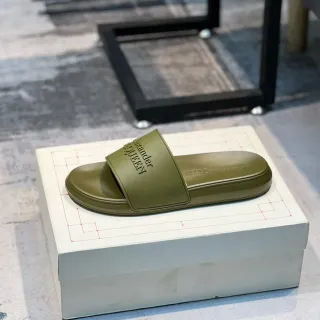 Alexander McQueen Slide Olive Green Slippers