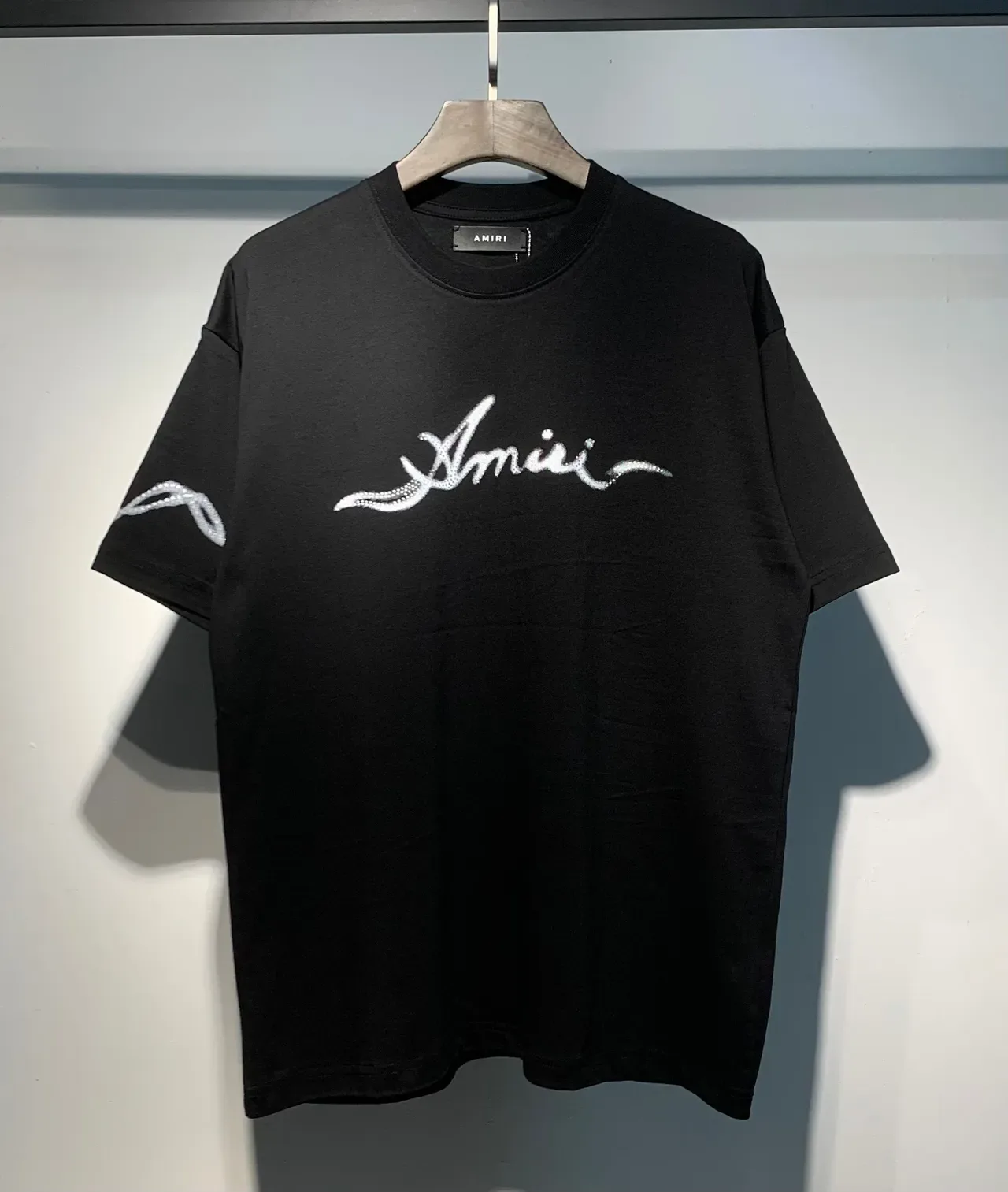 Amiri Crystal Embellished Hand Graphic T-Shirt 2