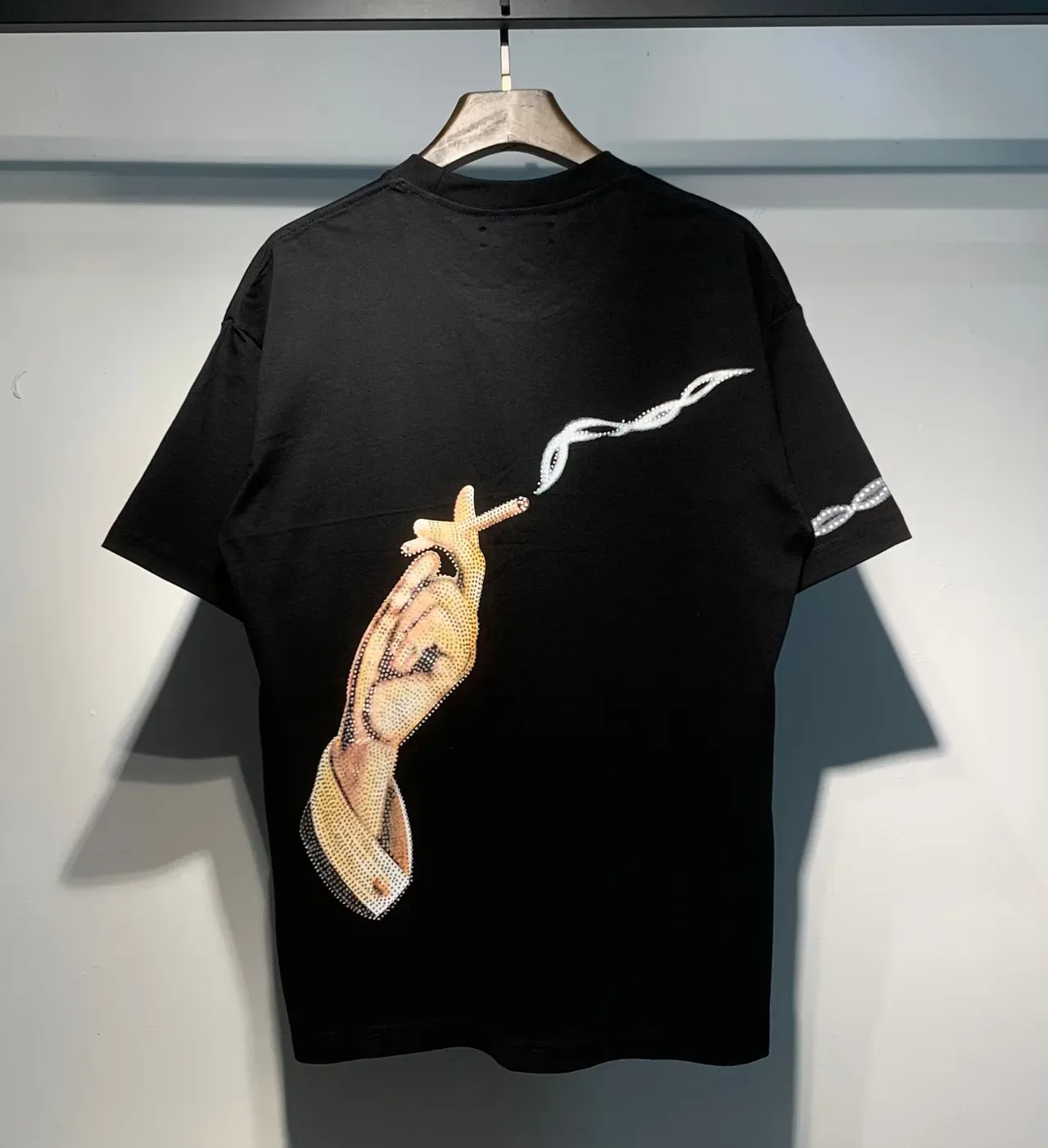 Amiri Crystal Embellished Hand Graphic T-Shirt 3