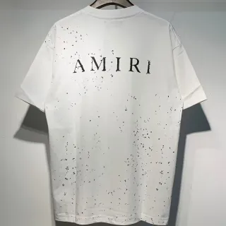 Amiri MA-1 स्प्लैटर प्रिंट ग्राफिक टी-शर्ट