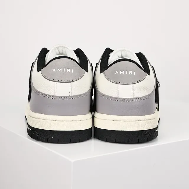 Amiri Skel Top Low Bone Overlay Lifestyle Sneakers 8