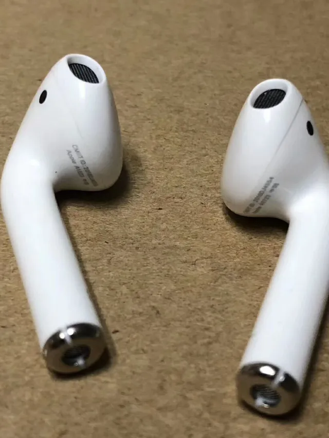 Apple Blanco Compacto Estilo Tallo Brillante Plástico Estuche Auriculares TWS 5