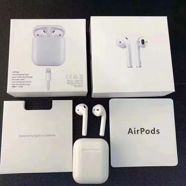 Apple Blanco Compacto Estilo Tallo Brillante Plástico Estuche Auriculares TWS 12
