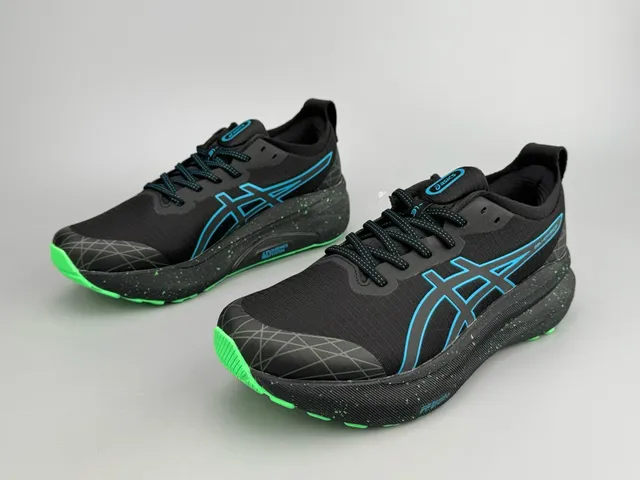 ASICS Gel-Kayano 31 أسود, أزرق, أخضر نيون أحذية جري 7