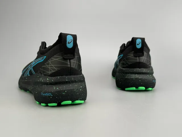 ASICS Gel-Kayano 31 أسود, أزرق, أخضر نيون أحذية جري 8