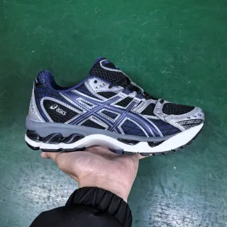 ASICS Gel-Kayano Navy Blue Silver Running Shoes