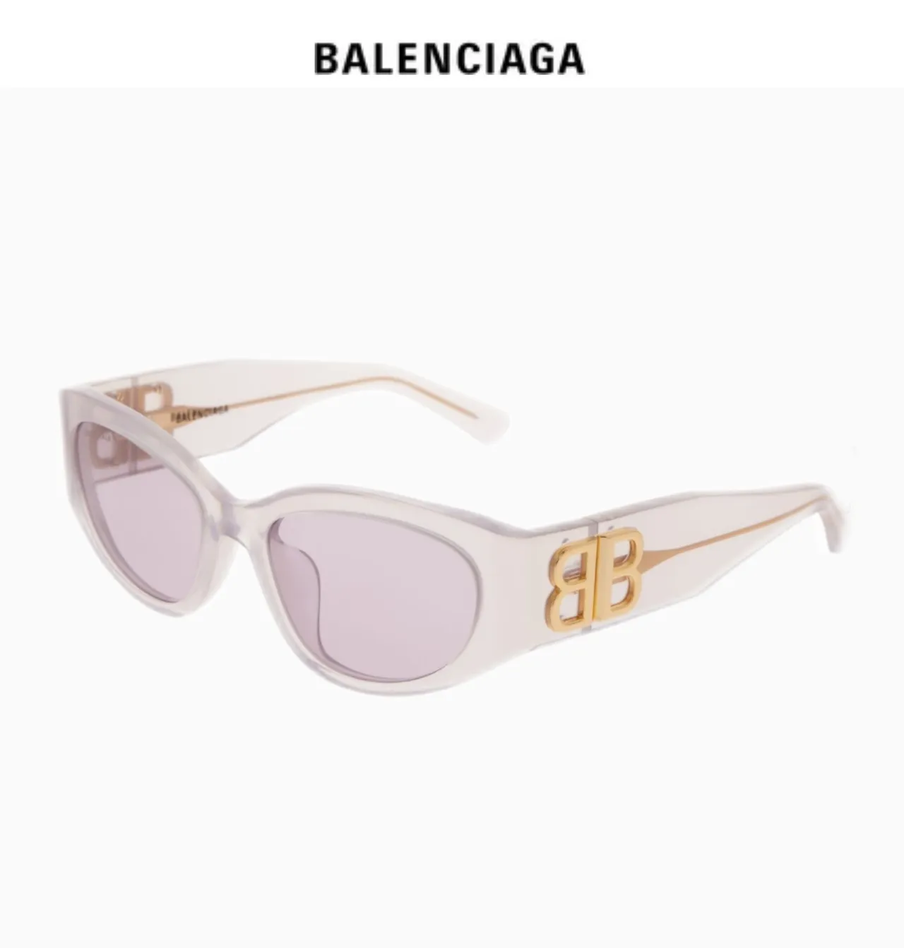 Balenciaga BB Black Gold Matte Acetate Oversized Rectangular Frame Sunglasses 7
