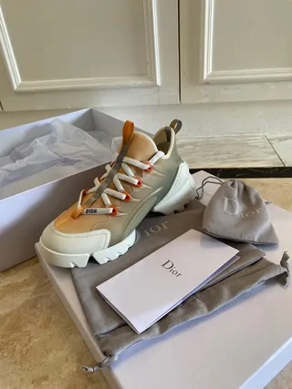 Balenciaga Bege Branco Sola Oversized Em camadas Multi-materiais Superior Tênis Chunky 5