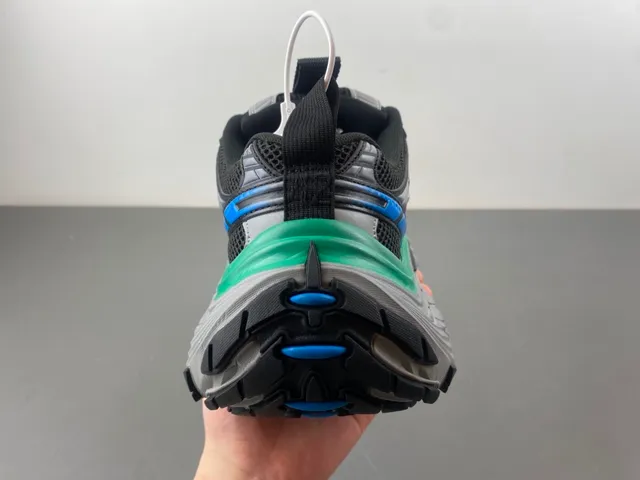 Balenciaga Black Green Oversized Silhouette Multi-Layered Midsole Chunky Sneakers 4