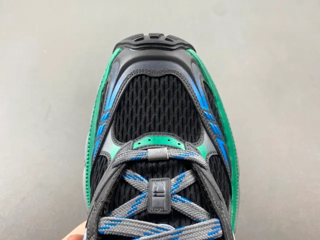 Balenciaga Black Green Oversized Silhouette Multi-Layered Midsole Chunky Sneakers 5