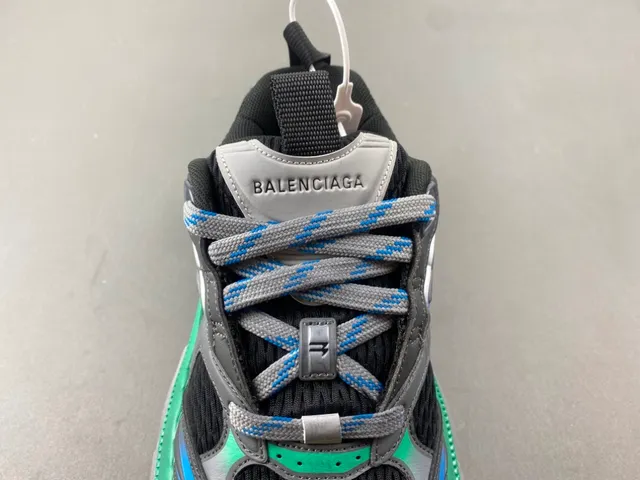 Balenciaga Black Green Oversized Silhouette Multi-Layered Midsole Chunky Sneakers 6