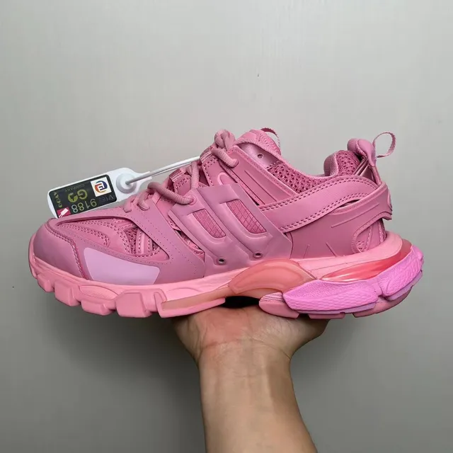 Balenciaga Defender Zapatillas con suela gruesa Rosa Monocromática 2