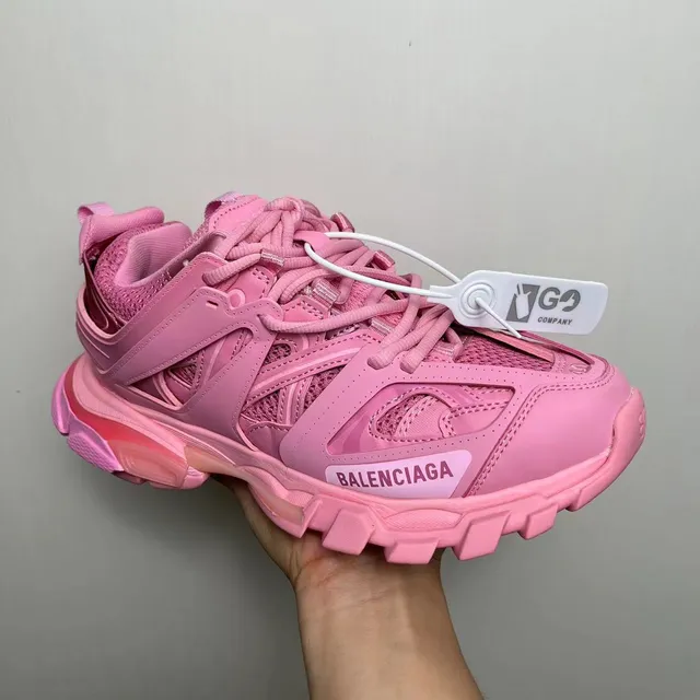 Balenciaga Defender Zapatillas con suela gruesa Rosa Monocromática 3