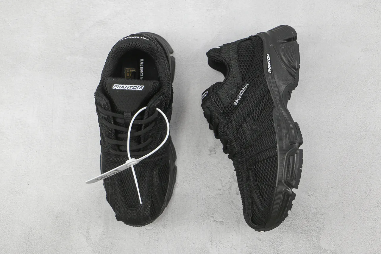 Balenciaga Phantom Black Mesh Chunky Sneakers 2