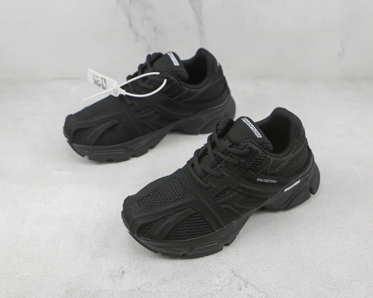 Balenciaga Phantom Black Mesh Chunky Sneakers 4